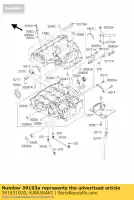 391931020, Kawasaki, pijpolie zx600-f1 kawasaki zx 600 1200 1995 1996 1997 1998 1999 2000 2001 2002 2003 2004, Nieuw