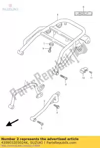 Suzuki 4398032E0024K grip comp, rr. eu - Lado inferior