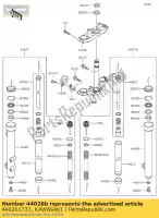 440261737, Kawasaki, garfo dianteiro da mola, k = 0 kx65-a3 kawasaki  kx 65 2002 2003 2005 2006 2007 2008 2009 2010 2011 2012 2013 2014 2015 2016 2017 2018 2019 2020, Novo