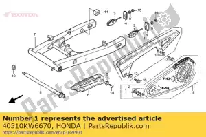 honda 40510KW6670 koffer, aandrijfketting bovenste helft - Onderkant