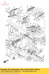 Ici, vous pouvez commander le extracteur, chaîne 2 auprès de Yamaha , avec le numéro de pièce 5VY253890100: