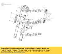 CM001929, Piaggio Group, Fascetta moto-guzzi v zgulw100, zgulwuc0  zgulw300;zgulwuc2;zgulw3004; zgulw600, zgulw601 zgulwub0 zgulwub2 zgulwue0 750 2012 2014 2015 2016, Nuovo