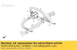 Aqui você pode pedir o parafuso, hex., 5x12 em Honda , com o número da peça 93301050120A: