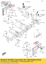 Qui puoi ordinare bullone, flangia, 6x14 sc125agf da Kawasaki , con numero parte 92154Y153: