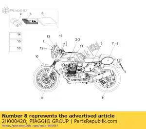 Piaggio Group 2H000428 decal 