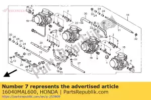 honda 16040MAL600 jogo de gaxeta - Lado inferior