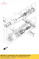 50T224970000, Yamaha, tuerca, ajuste yamaha xt xtz tenere 600, Nuevo