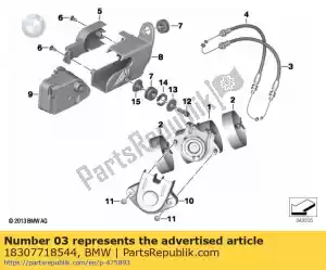 bmw 18307718544 cavo bowden per apriporta per flap di scarico - Il fondo