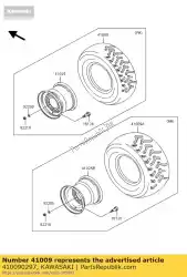 Aquí puede pedir neumático, fr, at25x8-12 kvf650dbf de Kawasaki , con el número de pieza 410090297: