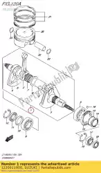 Here you can order the crankshaft assy from Suzuki, with part number 1220011H00: