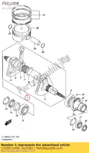 Suzuki 1220011H00 crankshaft assy - Bottom side