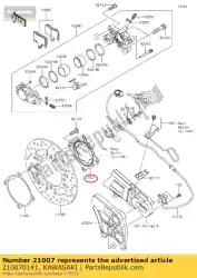 Aquí puede pedir rotor, sensor, rr de Kawasaki , con el número de pieza 210070141: