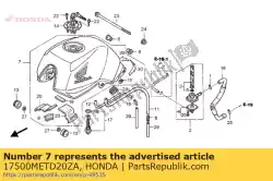 Here you can order the tank set, fuel (wl) *type1 * (type1 ) from Honda, with part number 17500METD20ZA: