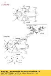 yamaha 43DF175B0000 marque de diapason - La partie au fond