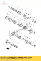 Here you can order the axle, main from Yamaha, with part number 1SL174110000: