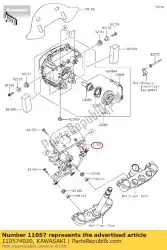 Ici, vous pouvez commander le 01 support, lampe frontale auprès de Kawasaki , avec le numéro de pièce 110574020: