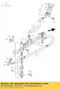 suzuki 6948003B60 slangcomp. achter - Onderkant