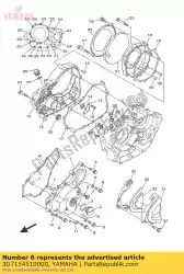 Here you can order the gasket, crankcase cover 1 from Yamaha, with part number 3D7154510000: