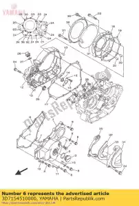 yamaha 3D7154510000 gasket, crankcase cover 1 - Bottom side