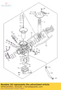 suzuki 0949265005 jet, verrijking. - Onderkant