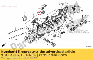 honda 91003KZR601 rodamiento, bola radial, 6204 (ntn) - Lado inferior