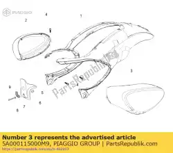 Aquí puede pedir marrón p. Lh carenado de Piaggio Group , con el número de pieza 5A000115000M9: