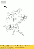 110501717, Kawasaki, soporte, faro delantero cov kvf400-c kawasaki kvf 300 400 2000 2001 2002, Nuevo