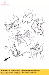 Ici, vous pouvez commander le vis, taraudage auprès de Yamaha , avec le numéro de pièce 9016704X0300: