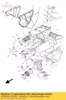 5YKE44110000, Yamaha, boîtier, filtre à air yamaha mt 660 2006 2007 2008 2009 2011 2012, Nouveau