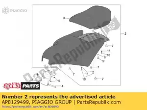Piaggio Group AP8129499 sella nera completa - Il fondo