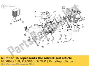 Piaggio Group GU98622310 tornillo - Lado inferior