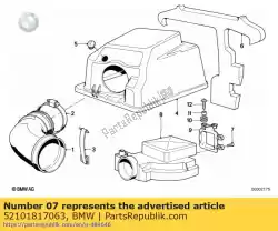 Ici, vous pouvez commander le vis à tête fraisée - m6x12 auprès de BMW , avec le numéro de pièce 52101817063: