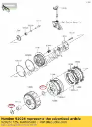 Ici, vous pouvez commander le entretoise, 20,3x36,6x2 klx250sbf auprès de Kawasaki , avec le numéro de pièce 920260725: