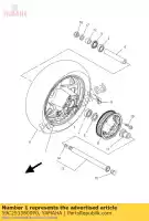 59C2533800P0, Yamaha, ruota fusa, posteriore yamaha xp 500 2013 2014, Nuovo