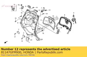 Honda 81147GFM900 afdichtrubber b - Onderkant