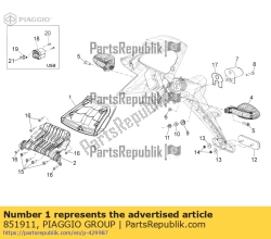 Aprilia 851911, ?wiat?a tylne, OEM: Aprilia 851911