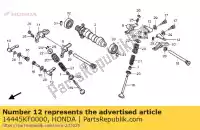 14445KF0000, Honda, Rami?, dolny wahacz zaworu wewn?trznego honda fmx fx nx slr trx xbr xr 400 500 600 650 1985 1986 1987 1988 1989 1990 1991 1992 1993 1994 1995 1996 1997 1998 1999 2000 2001 2002 2003 2004 2005 2006 2007 2008, Nowy