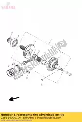 Aqui você pode pedir o conjunto virabrequim em Yamaha , com o número da peça 22F114000100: