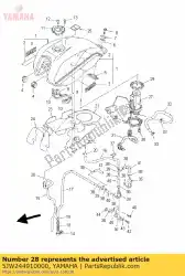 Ici, vous pouvez commander le support, pompe à carburant auprès de Yamaha , avec le numéro de pièce 5JW244910000: