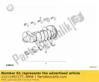 11211465177, BMW, crankshaft with bearing shells - stufe 0         bmw  1200 1996 1997 1998 1999 2000 2001 2002 2003 2004, New