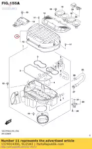 suzuki 1374014J00 capuchon, filtre à air - La partie au fond