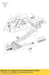 Here you can order the mechanism assy, pivot gchange from Triumph, with part number T1190270: