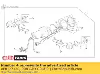 AP8127130, Piaggio Group, Indicatore di direzione aprilia  scarabeo 125 150 200 250 1999 2000 2001 2002 2003 2004 2005 2006 2007, Nuovo