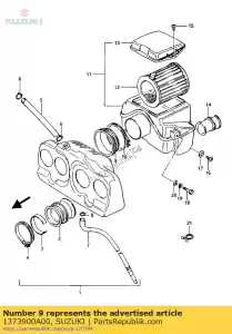 suzuki 1373900A00 tube, joint - Bottom side