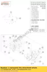 Tutaj możesz zamówić obudowa silnika kpl. 250 od KTM , z numerem części 77730000344: