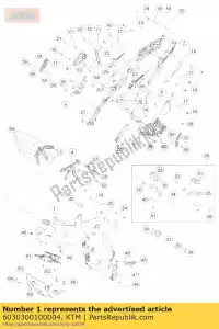 ktm 6030300100004 frame '603ma - Bottom side