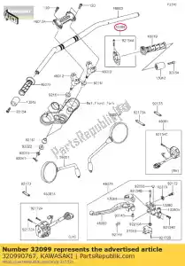 kawasaki 320990767 case,throttle zr1000fff - Bottom side