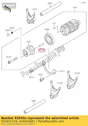 Qui puoi ordinare perno, 5x21,8 zx750-p1 da Kawasaki , con numero parte 920431518: