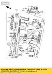 Ici, vous pouvez commander le couvercle joint-fourche z1000-a4 auprès de Kawasaki , avec le numéro de pièce 44045038: