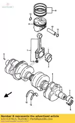 Ici, vous pouvez commander le piston auprès de Suzuki , avec le numéro de pièce 1211127A13: